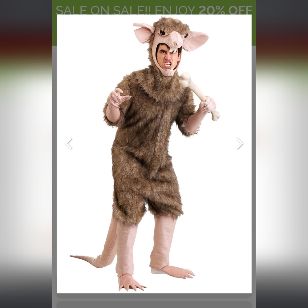 Sewer Rat Costume Adult